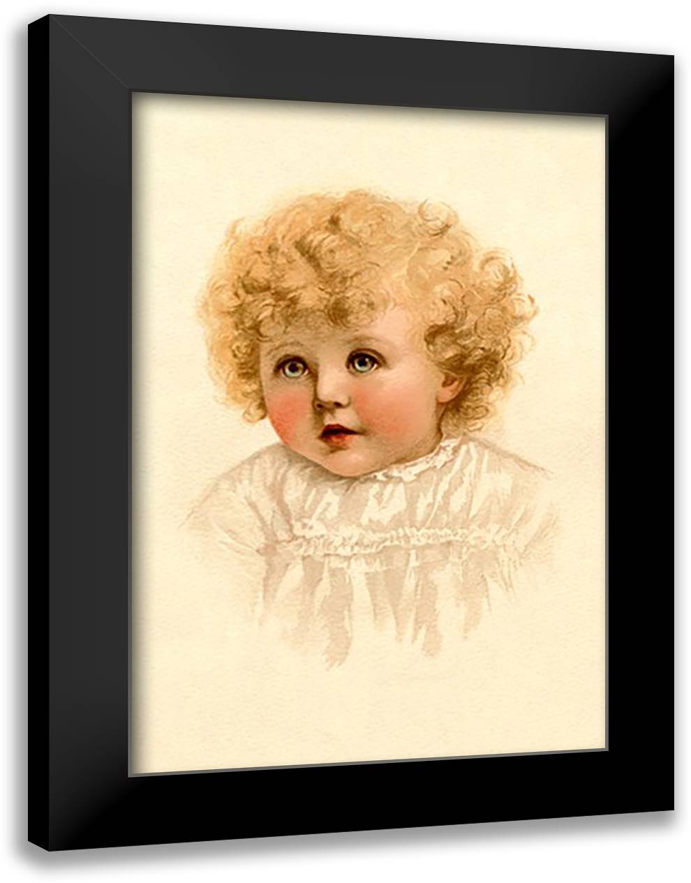 Sweet Suzanne 16x22 Black Modern Wood Framed Art Print Poster by Waugh, Ida