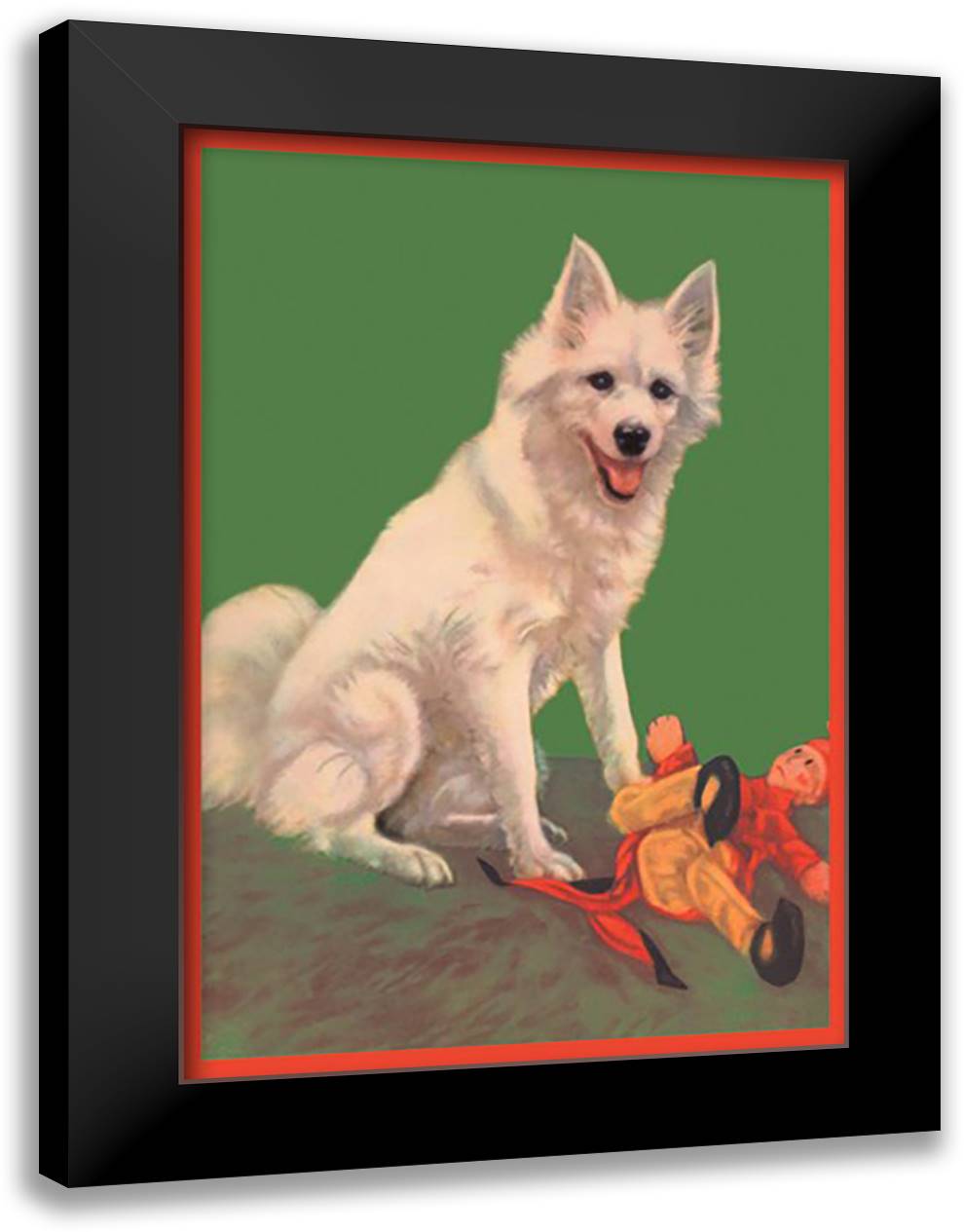 Forgotten Friends 16x22 Black Modern Wood Framed Art Print Poster by Thorne, Diana