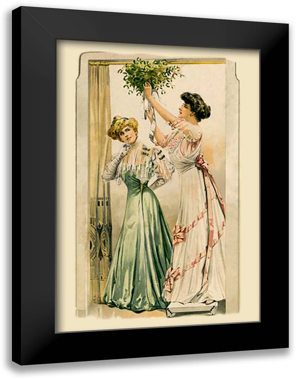 Hanging the Bouquet 16x22 Black Modern Wood Framed Art Print Poster