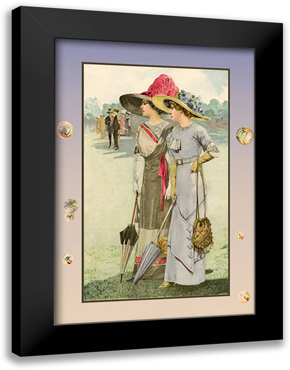 Ladies and Gentlemen 16x22 Black Modern Wood Framed Art Print Poster