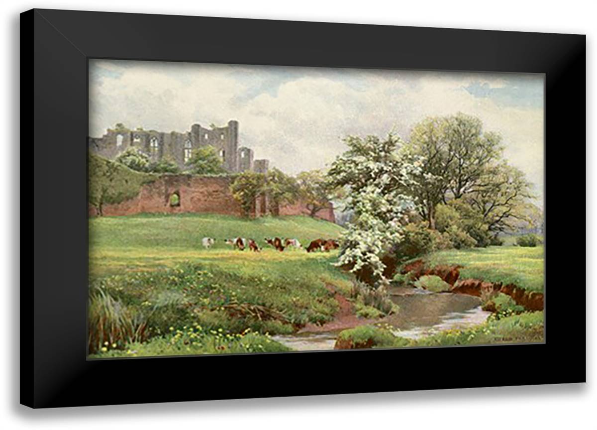Morning at Kenilworth 22x16 Black Modern Wood Framed Art Print Poster by Williams, James Leon