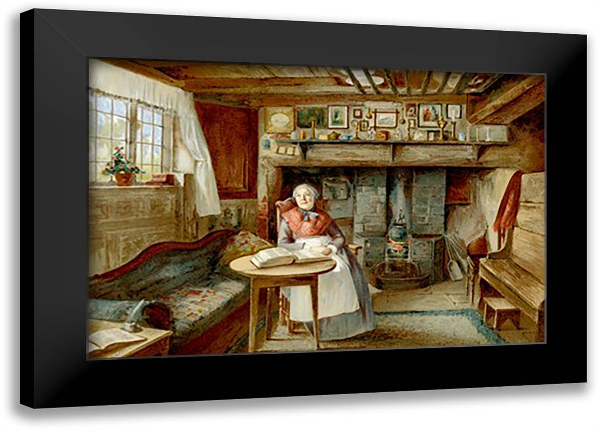 Remembrances of Days Foregone 22x16 Black Modern Wood Framed Art Print Poster by Williams, James Leon