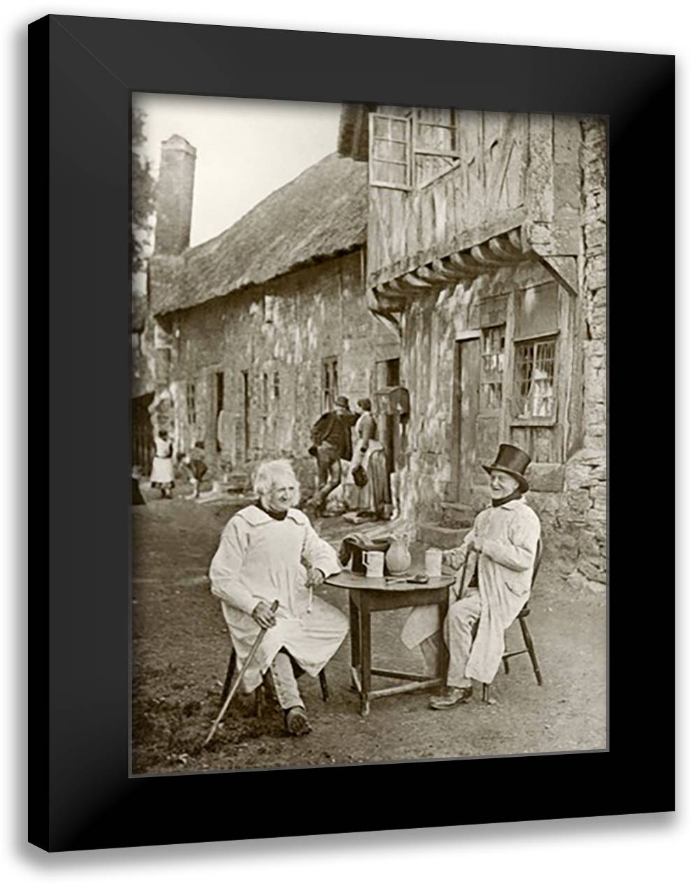When We Were Boys 16x22 Black Modern Wood Framed Art Print Poster by Williams, James Leon