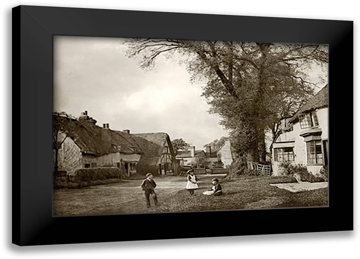 Where Contentment Dwells 22x16 Black Modern Wood Framed Art Print Poster by Williams, James Leon