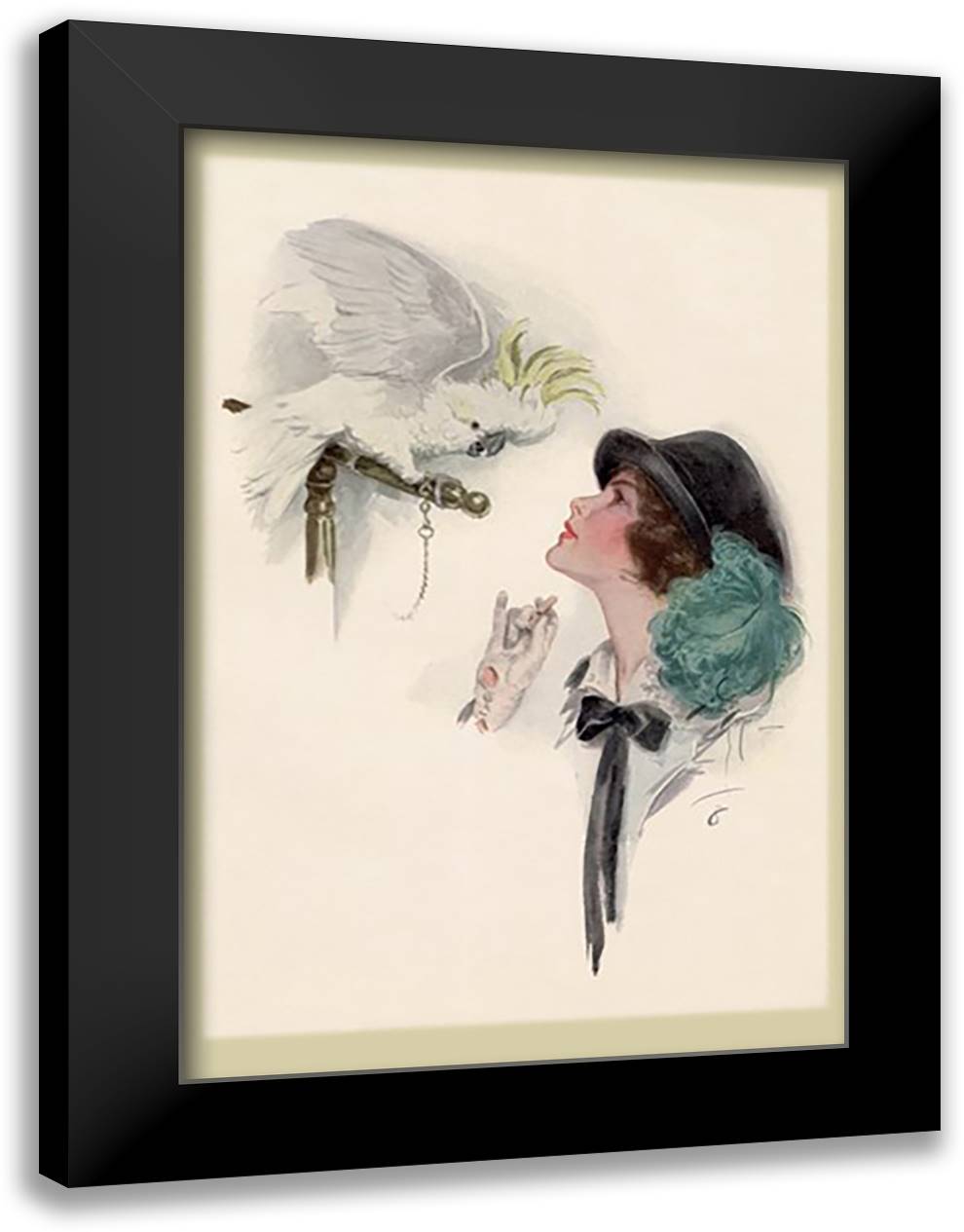 Speak! 16x22 Black Modern Wood Framed Art Print Poster by Fisher, Helen