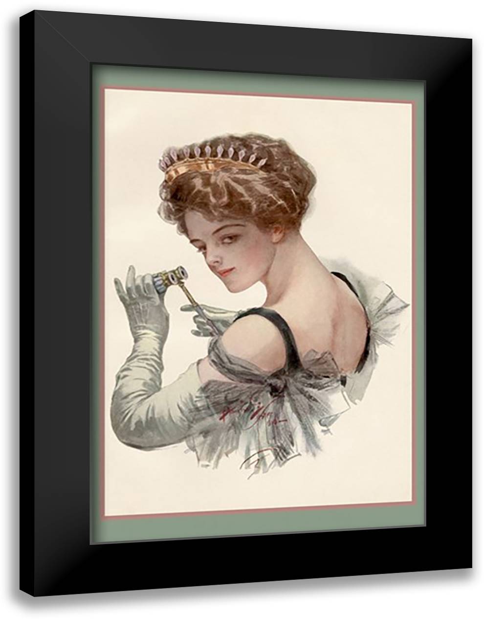 Chief Interest 16x22 Black Modern Wood Framed Art Print Poster by Fisher, Helen