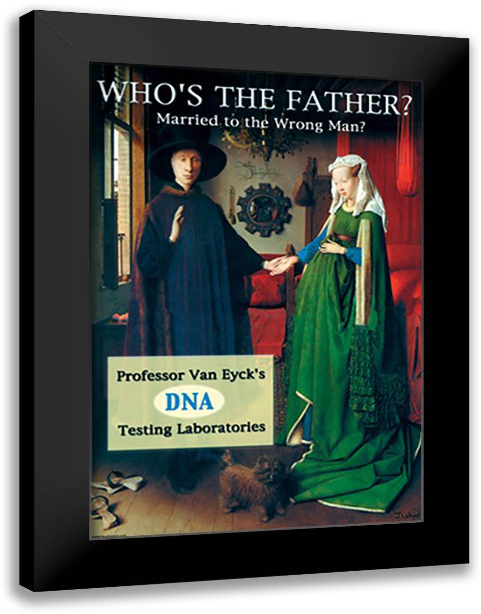 Who's the Father? 16x22 Black Modern Wood Framed Art Print Poster by Pierce, Wilbur
