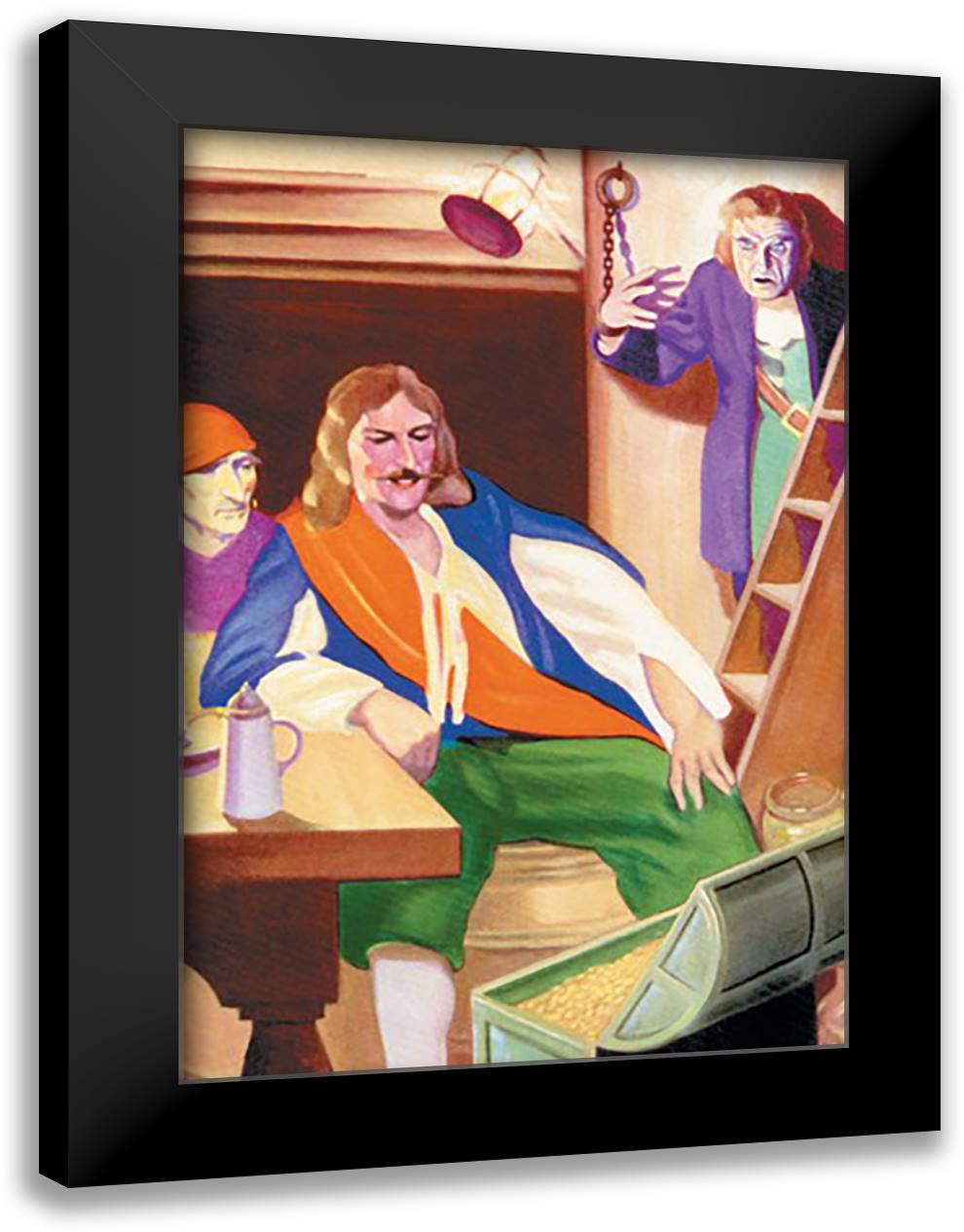 Henry Morgan 16x22 Black Modern Wood Framed Art Print Poster by Taylor, George