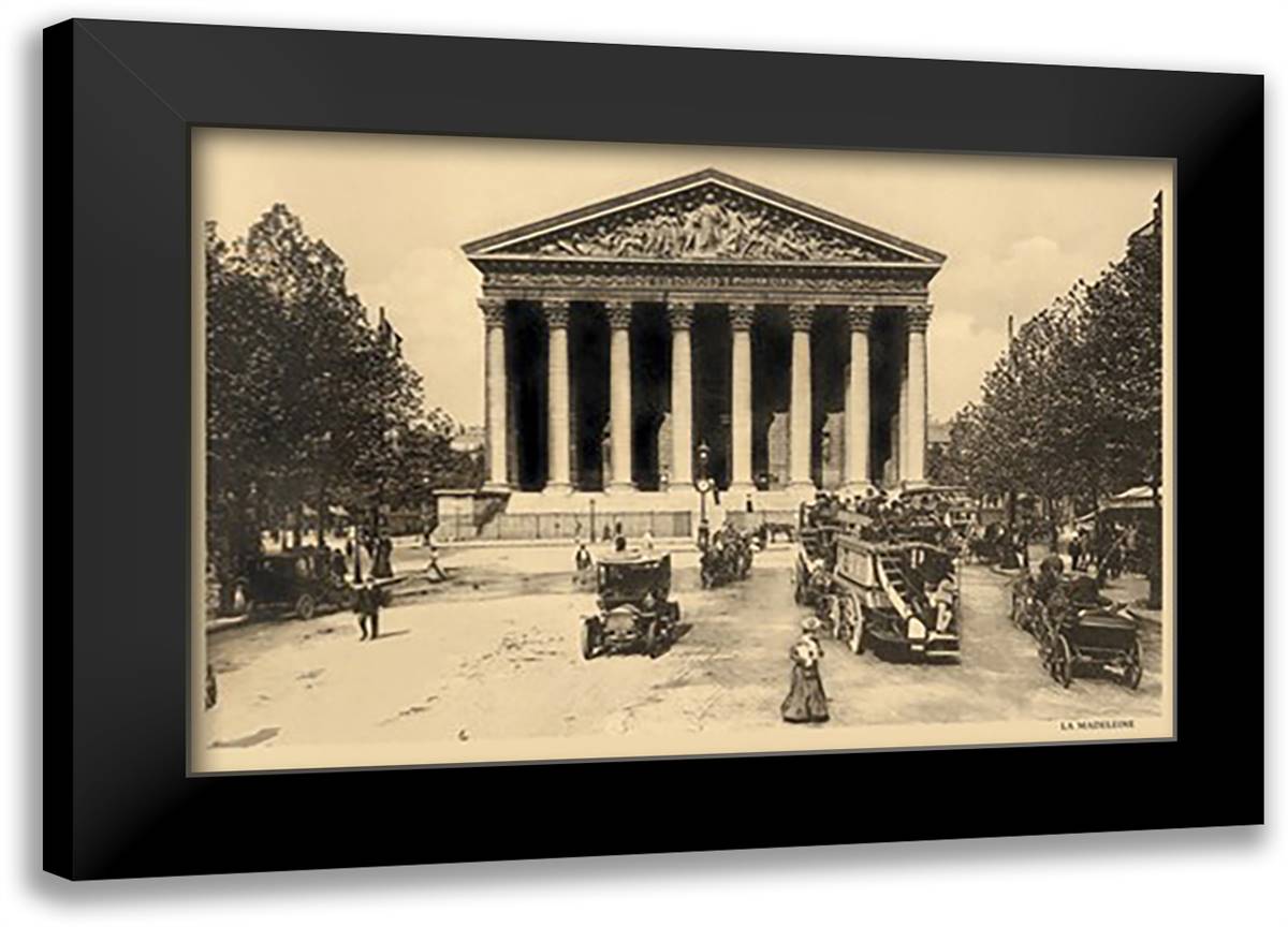 Madeleine Church 22x16 Black Modern Wood Framed Art Print Poster