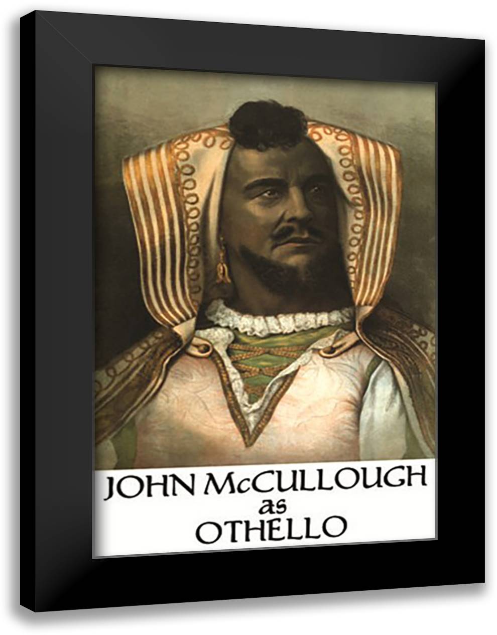 Othello 16x22 Black Modern Wood Framed Art Print Poster by Forbes, Bart