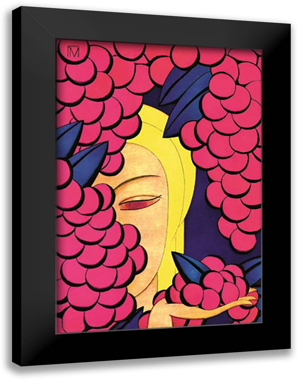 A Persian Vintage 16x22 Black Modern Wood Framed Art Print Poster by McIntosh, Frank