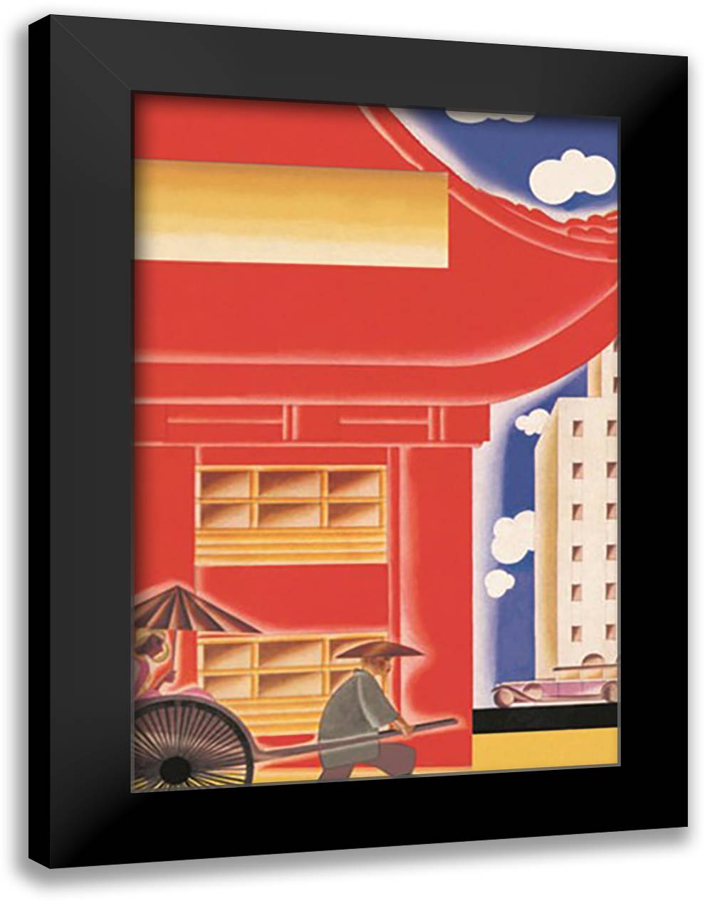 Innovation 16x22 Black Modern Wood Framed Art Print Poster by McIntosh, Frank