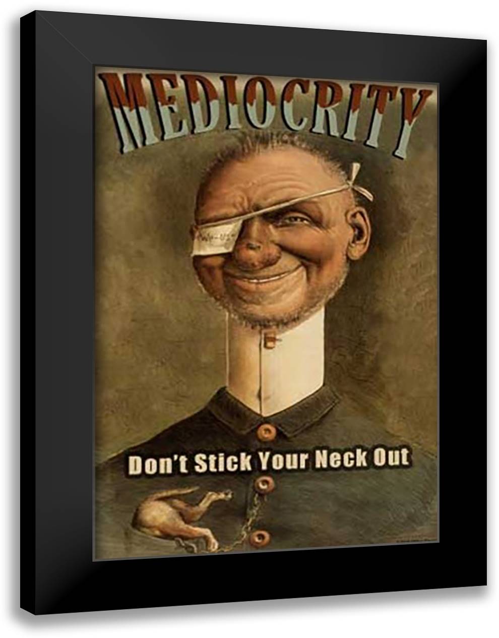 Mediocrity 16x22 Black Modern Wood Framed Art Print Poster by Pierce, Wilbur