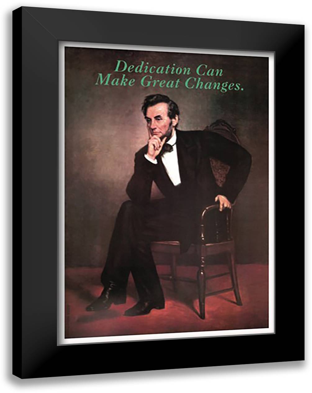 Dedication 16x22 Black Modern Wood Framed Art Print Poster by Pierce, Wilbur
