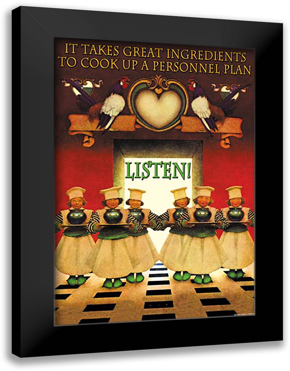Great Ingredients 16x22 Black Modern Wood Framed Art Print Poster by Pierce, Wilbur