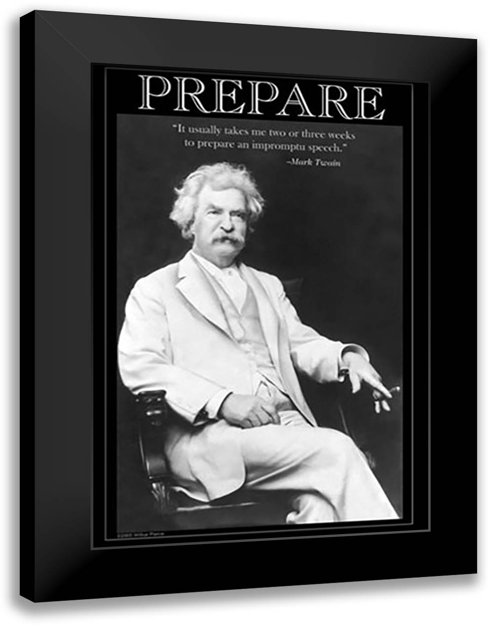 Prepare 16x22 Black Modern Wood Framed Art Print Poster by Pierce, Wilbur