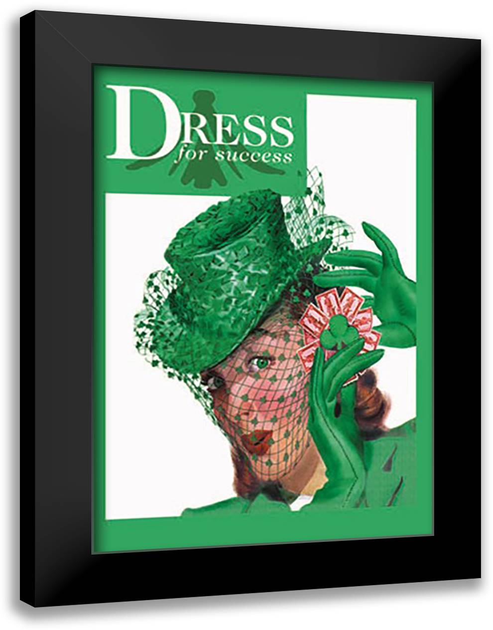 Dress for Success 16x22 Black Modern Wood Framed Art Print Poster by Pierce, Wilbur