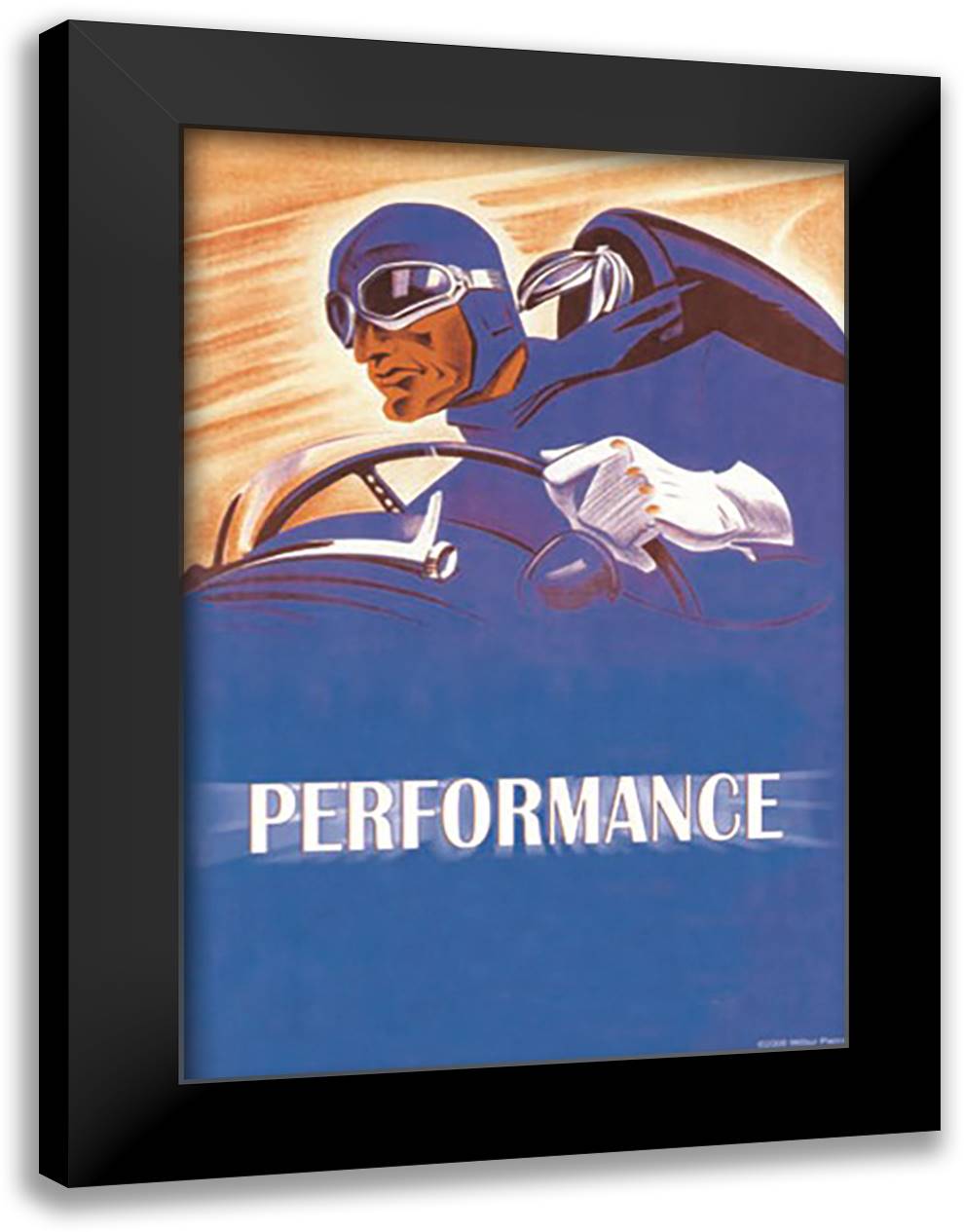 Performance 16x22 Black Modern Wood Framed Art Print Poster by Pierce, Wilbur