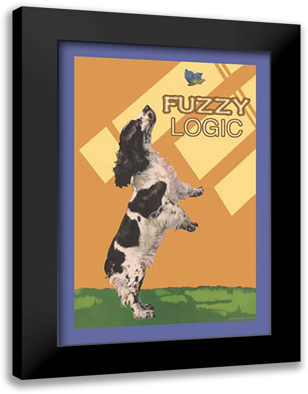 Fuzzy Logic 16x22 Black Modern Wood Framed Art Print Poster by Pierce, Wilbur