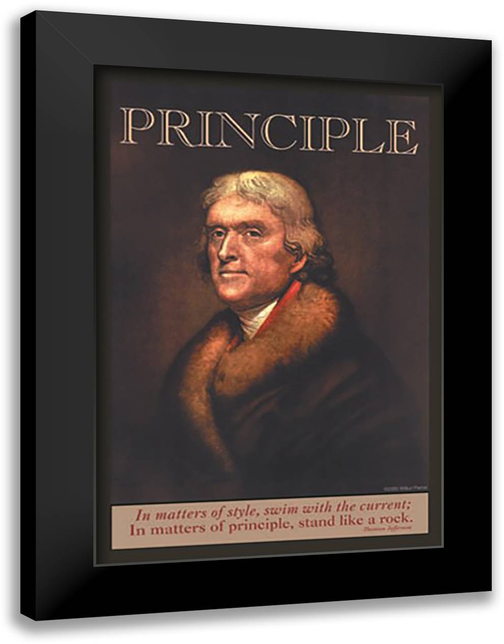 Principle 16x22 Black Modern Wood Framed Art Print Poster by Pierce, Wilbur