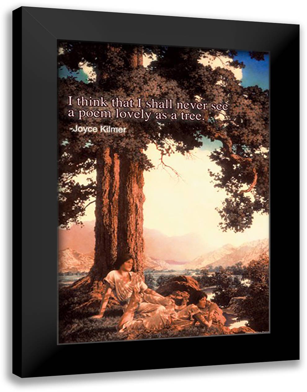 Lovely as a Tree 16x22 Black Modern Wood Framed Art Print Poster by Pierce, Wilbur