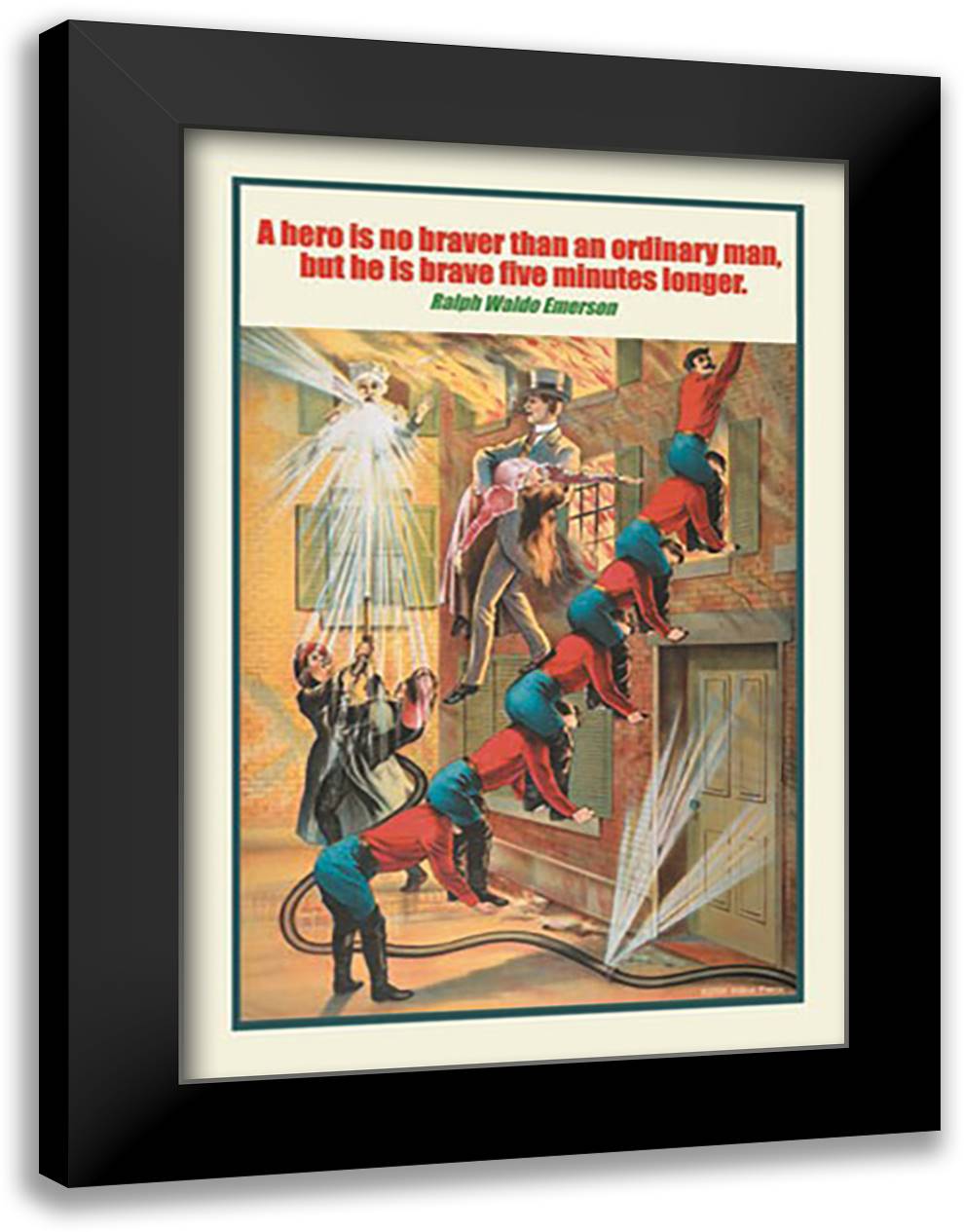 A Hero 16x22 Black Modern Wood Framed Art Print Poster by Pierce, Wilbur