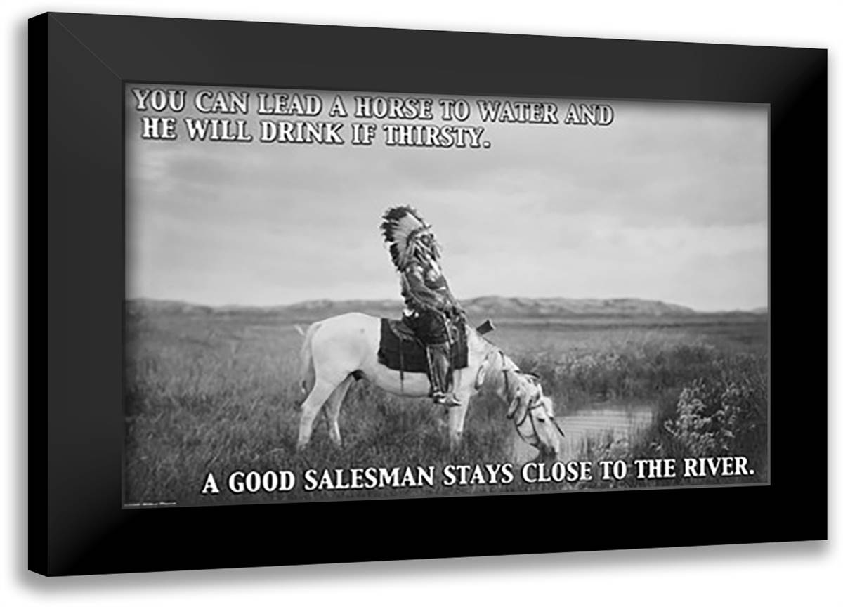 Stay Close 22x16 Black Modern Wood Framed Art Print Poster by Pierce, Wilbur