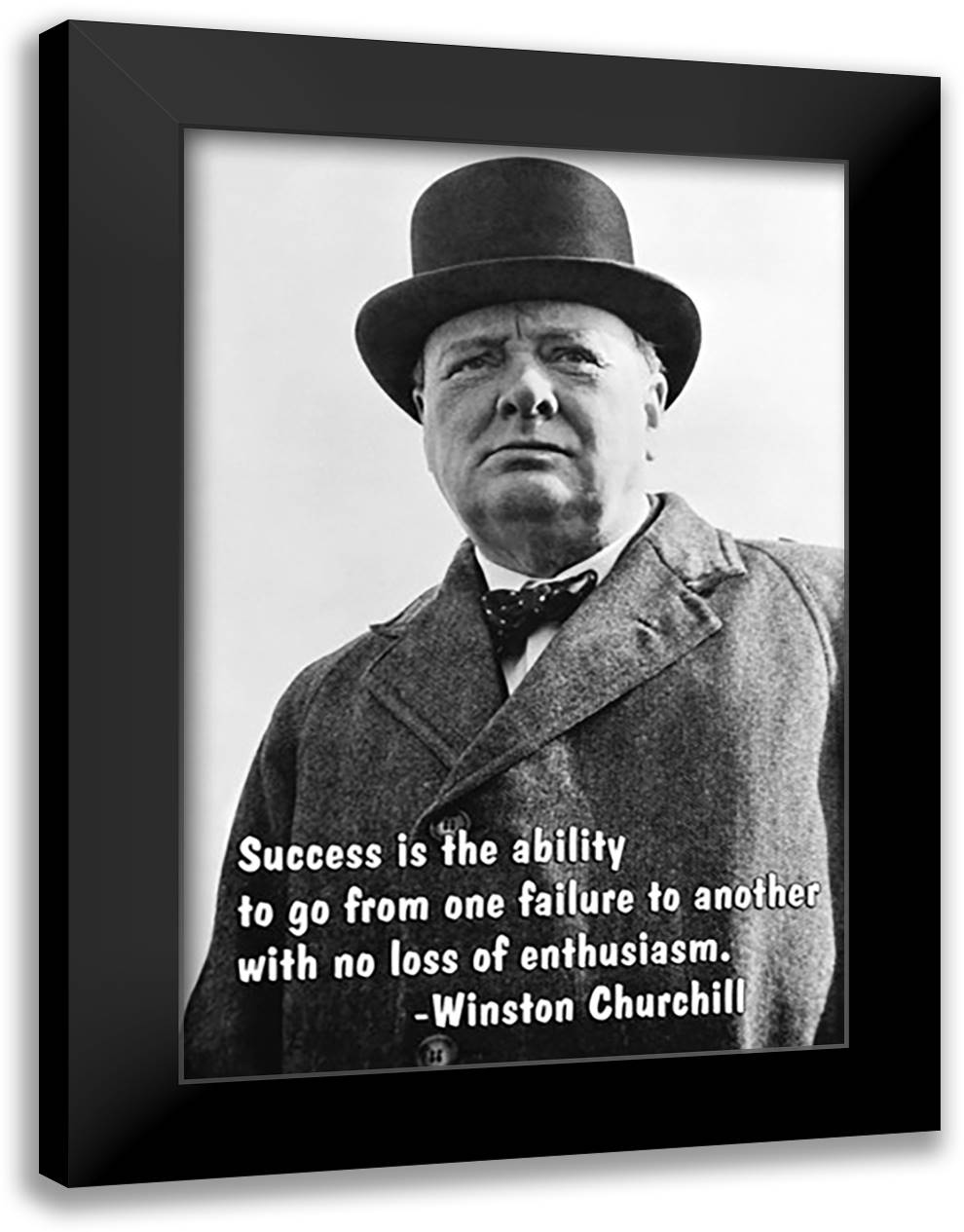 Success is the ability to 16x22 Black Modern Wood Framed Art Print Poster by Pierce, Wilbur