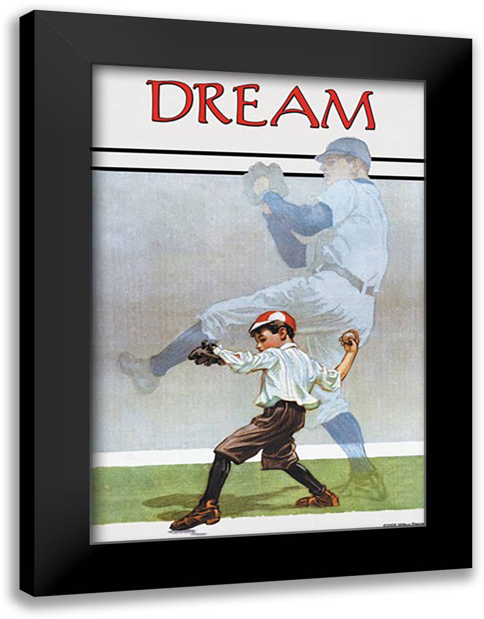 Dream 16x22 Black Modern Wood Framed Art Print Poster by Pierce, Paris