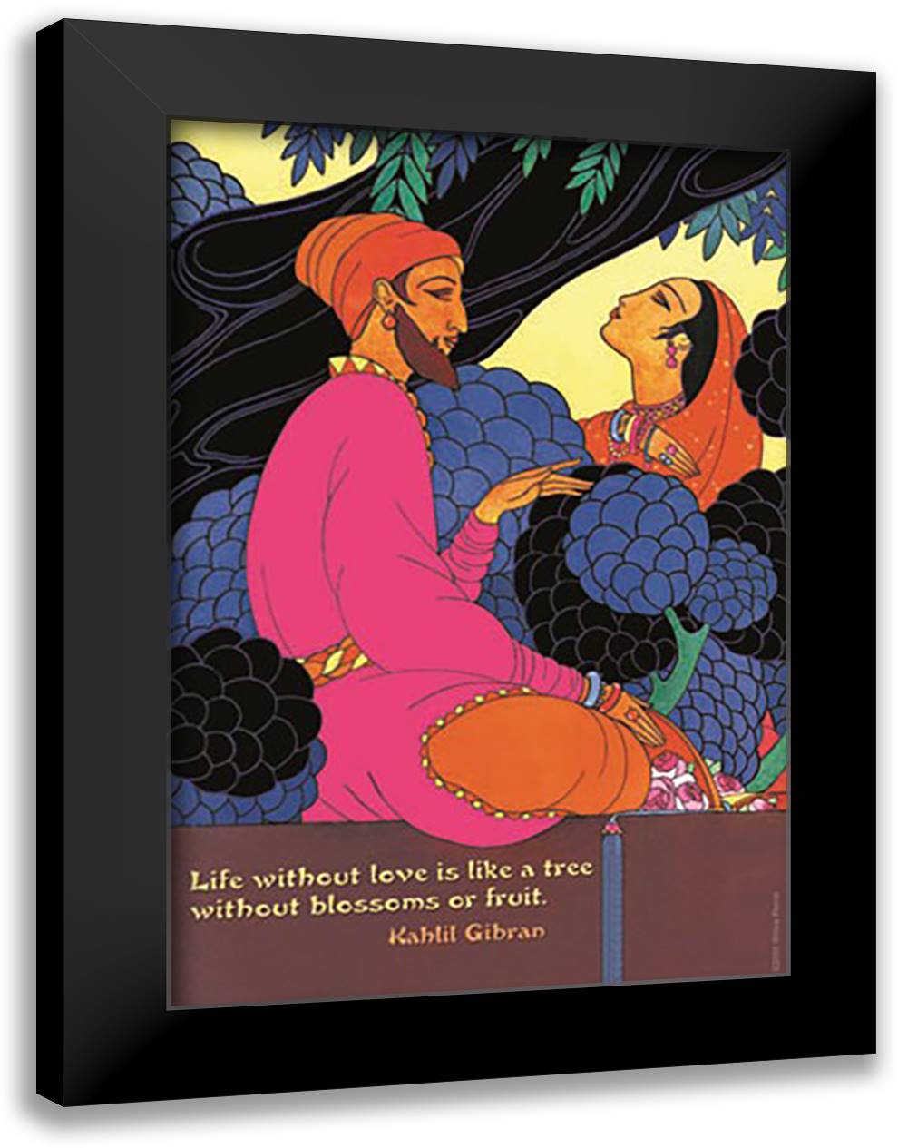 Life without love 16x22 Black Modern Wood Framed Art Print Poster by Pierce, Wilbur