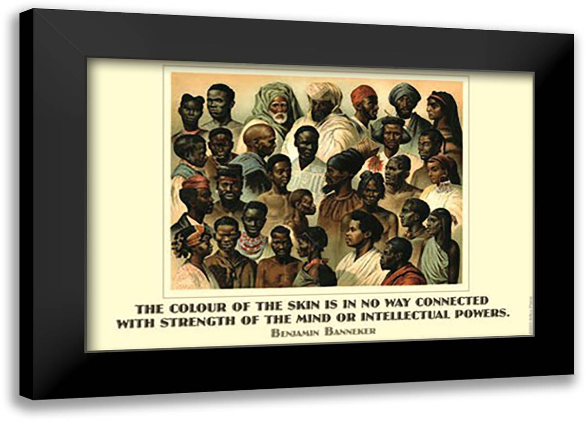 The Colour of the Skin 22x16 Black Modern Wood Framed Art Print Poster by Pierce, Wilbur