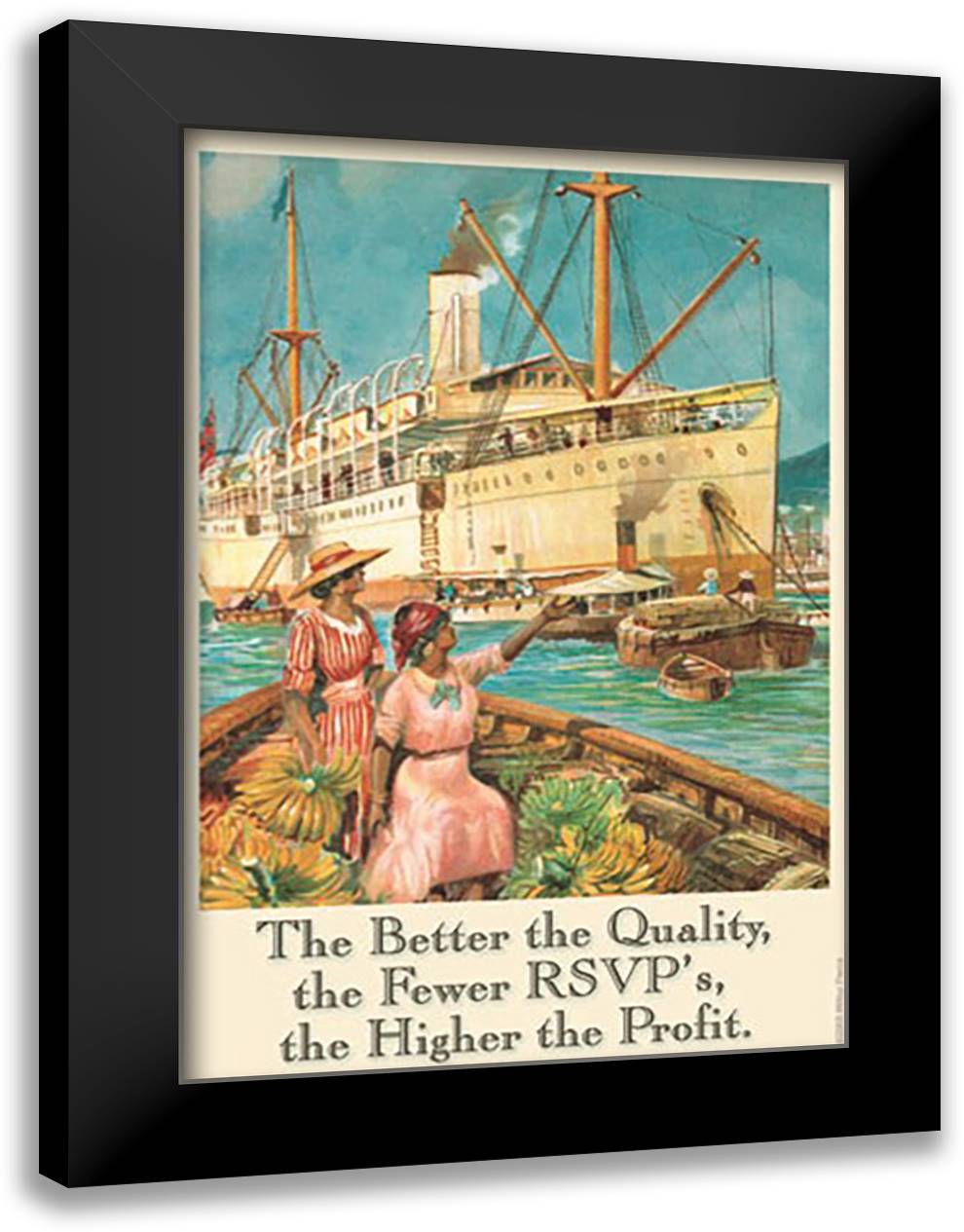 The Better the Quality 16x22 Black Modern Wood Framed Art Print Poster by Pierce, Wilbur