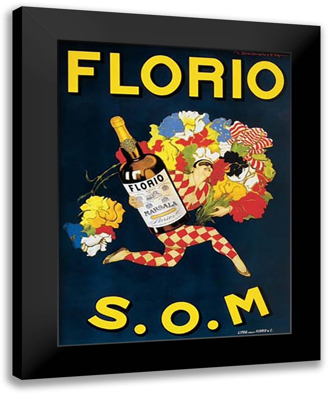 Florio, 1915 14x16 Black Modern Wood Framed Art Print Poster by Dudovich, Marcello
