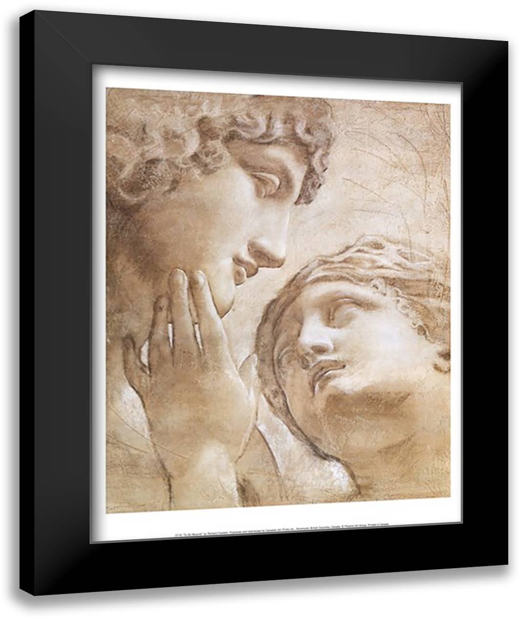 To Go Beyond 16x20 Black Modern Wood Framed Art Print Poster by Franklin, Richard