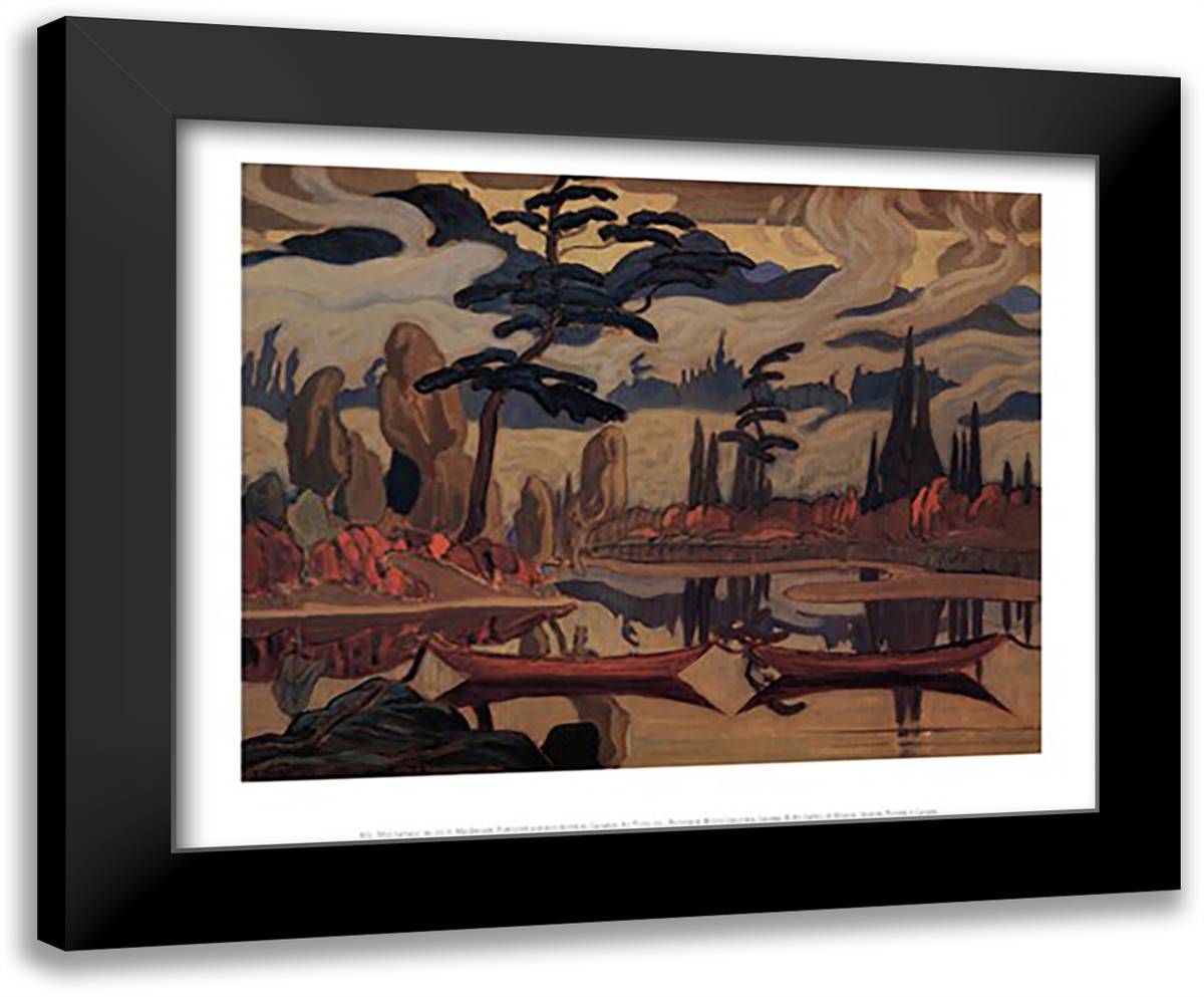 Mist Fantasy 16x14 Black Modern Wood Framed Art Print Poster by MacDonald, James Edward Hervey