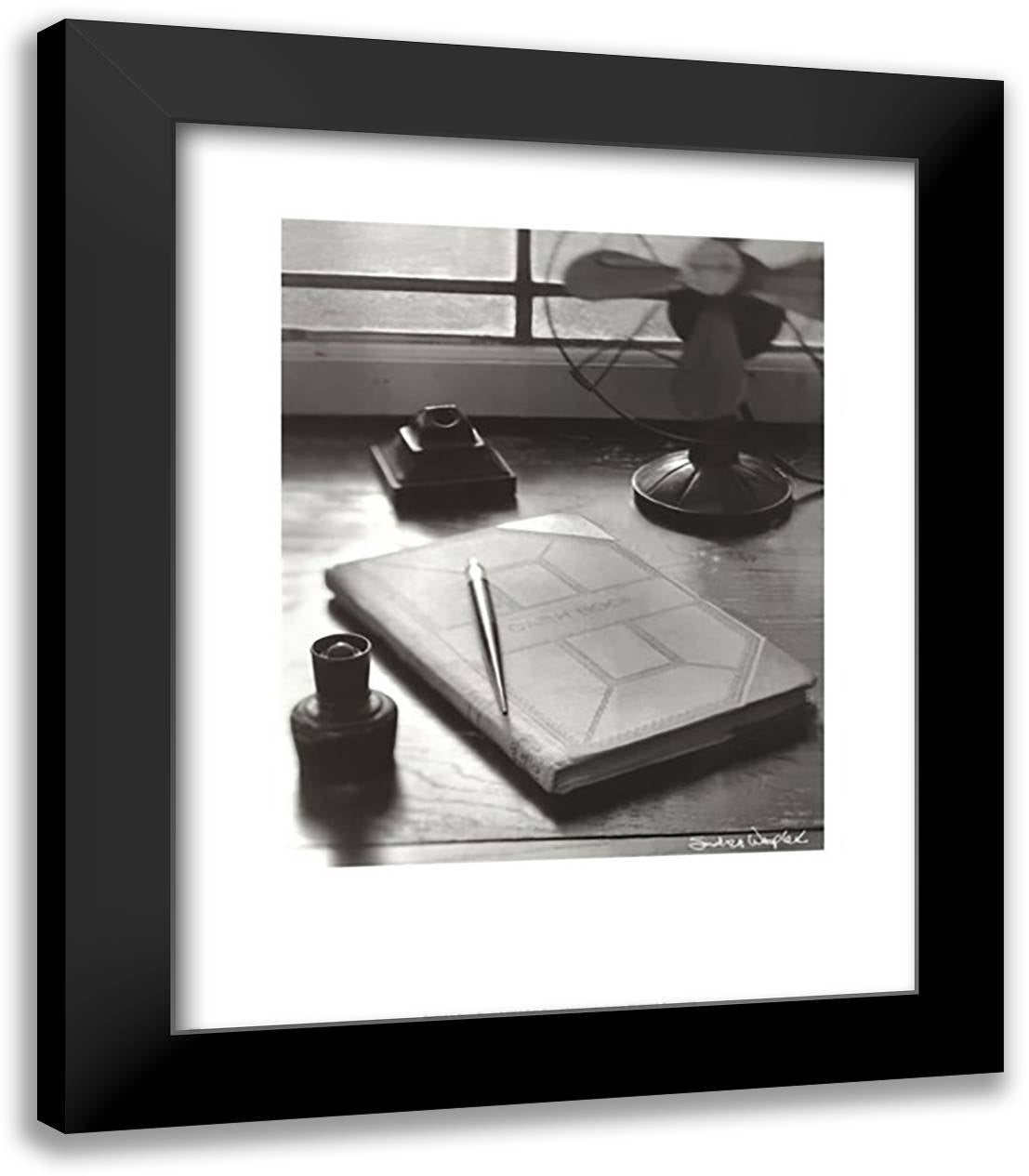 Cash Book 15x18 Black Modern Wood Framed Art Print Poster by Wampler, Sondra