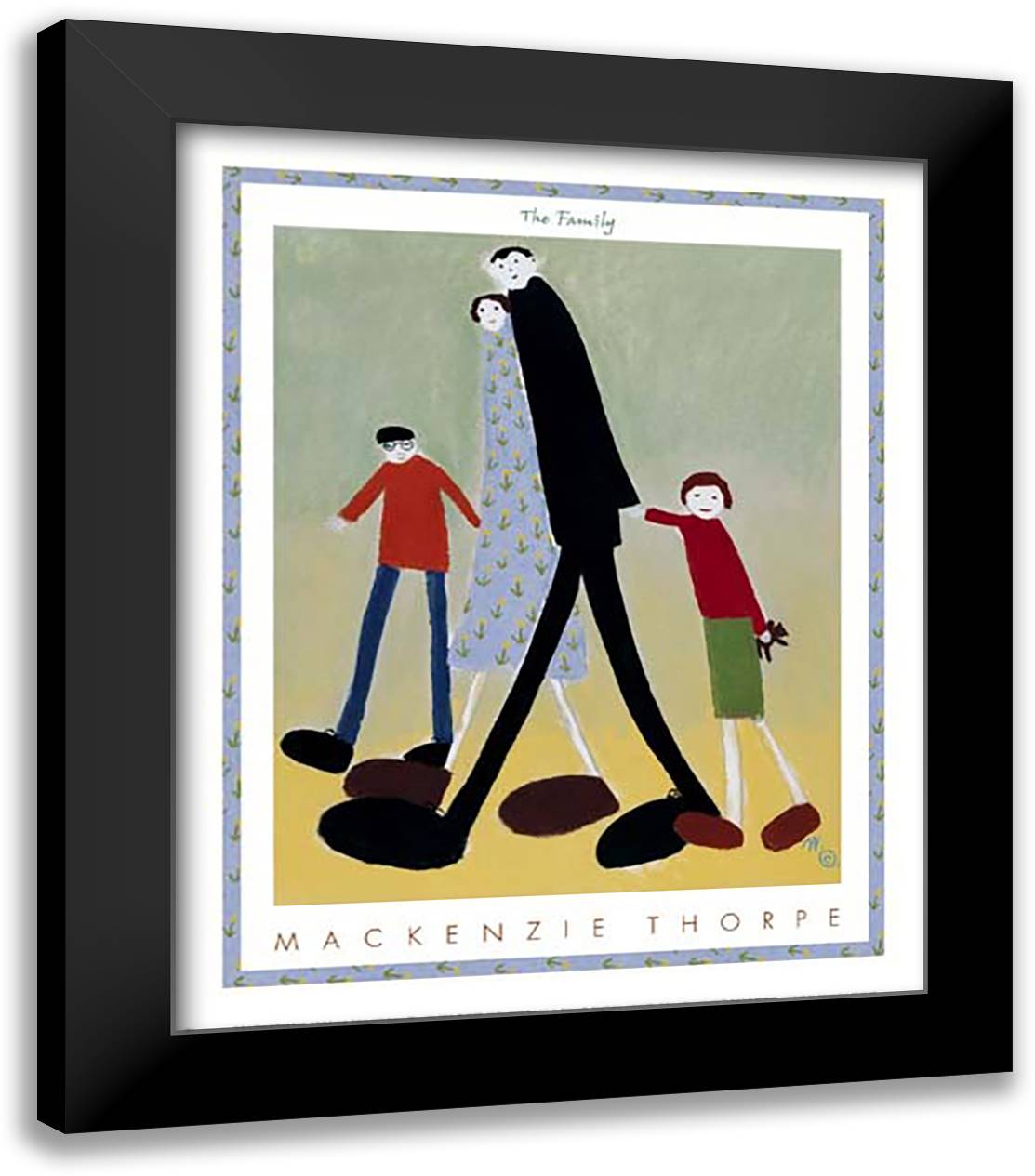 FAMILY 20x24 Black Modern Wood Framed Art Print Poster by Thorpe, Mackenzie