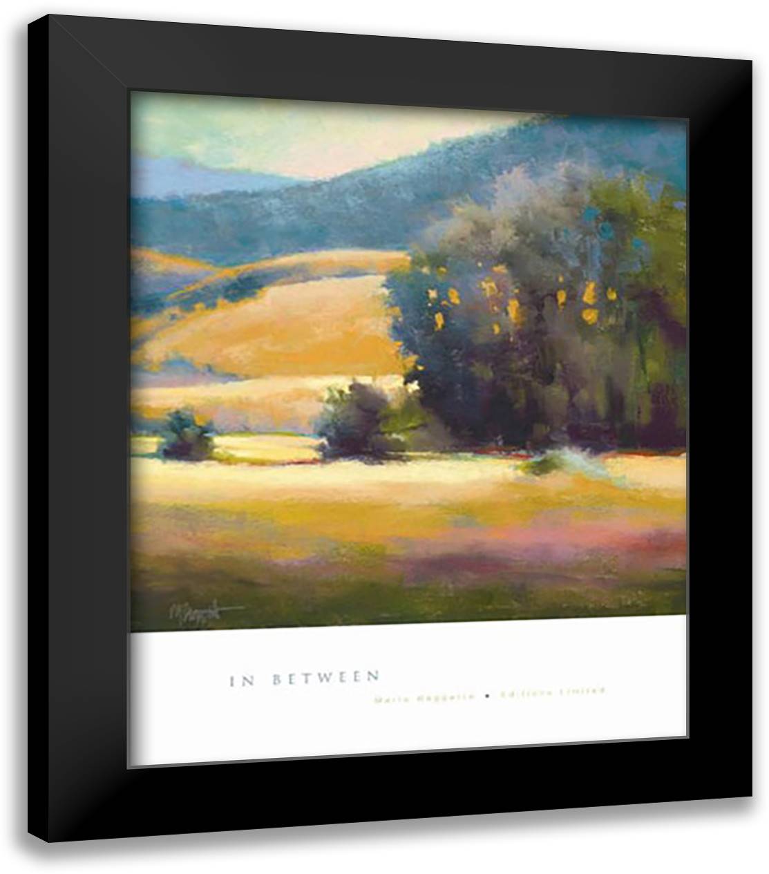 In Between 28x34 Black Modern Wood Framed Art Print Poster by Baggetta, Marla