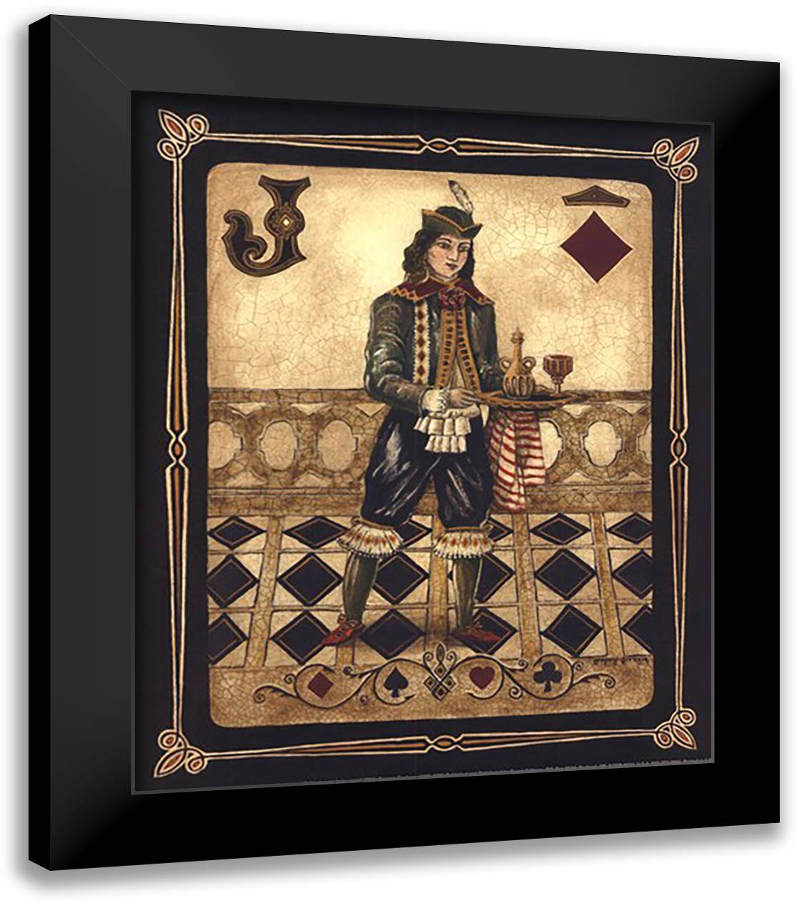 Harlequin Jack - Mini 12x14 Black Modern Wood Framed Art Print Poster by Gorham, Gregory