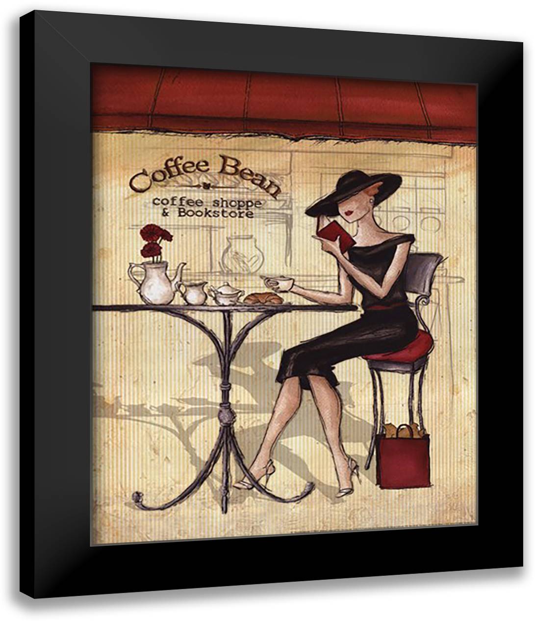 Femme Elegante II 15x18 Black Modern Wood Framed Art Print Poster by Laliberte, Andrea