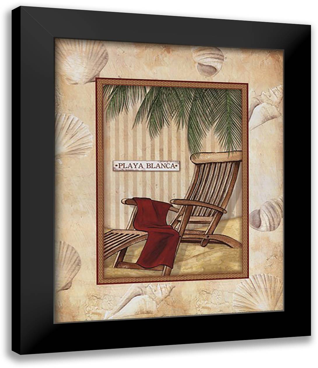 Parasol Club II 15x18 Black Modern Wood Framed Art Print Poster by Laliberte, Andrea