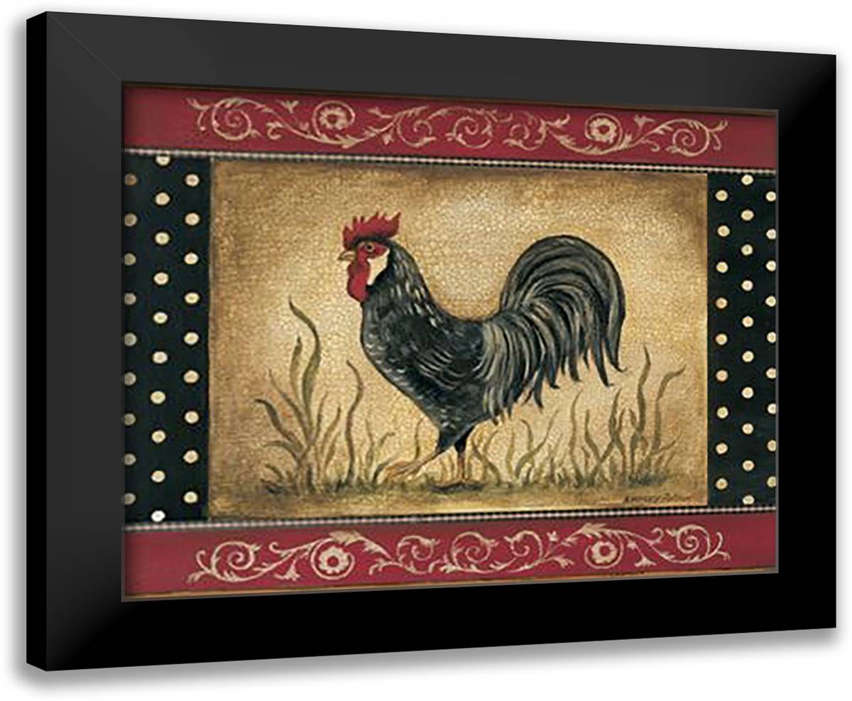 Rise-N-Shine 24x20 Black Modern Wood Framed Art Print Poster by Poloson, Kimberly