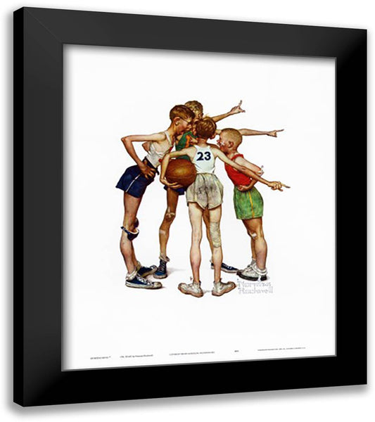 Oh, Yeah 20x24 Black Modern Wood Framed Art Print Poster by Rockwell, Norman