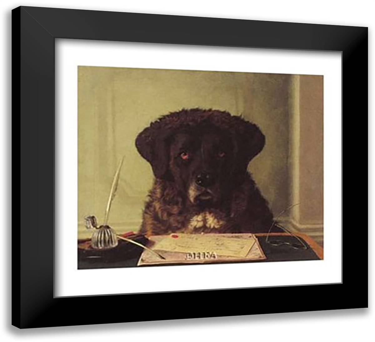 The President 23x20 Black Modern Wood Framed Art Print Poster by Couldery, Horatio Henry