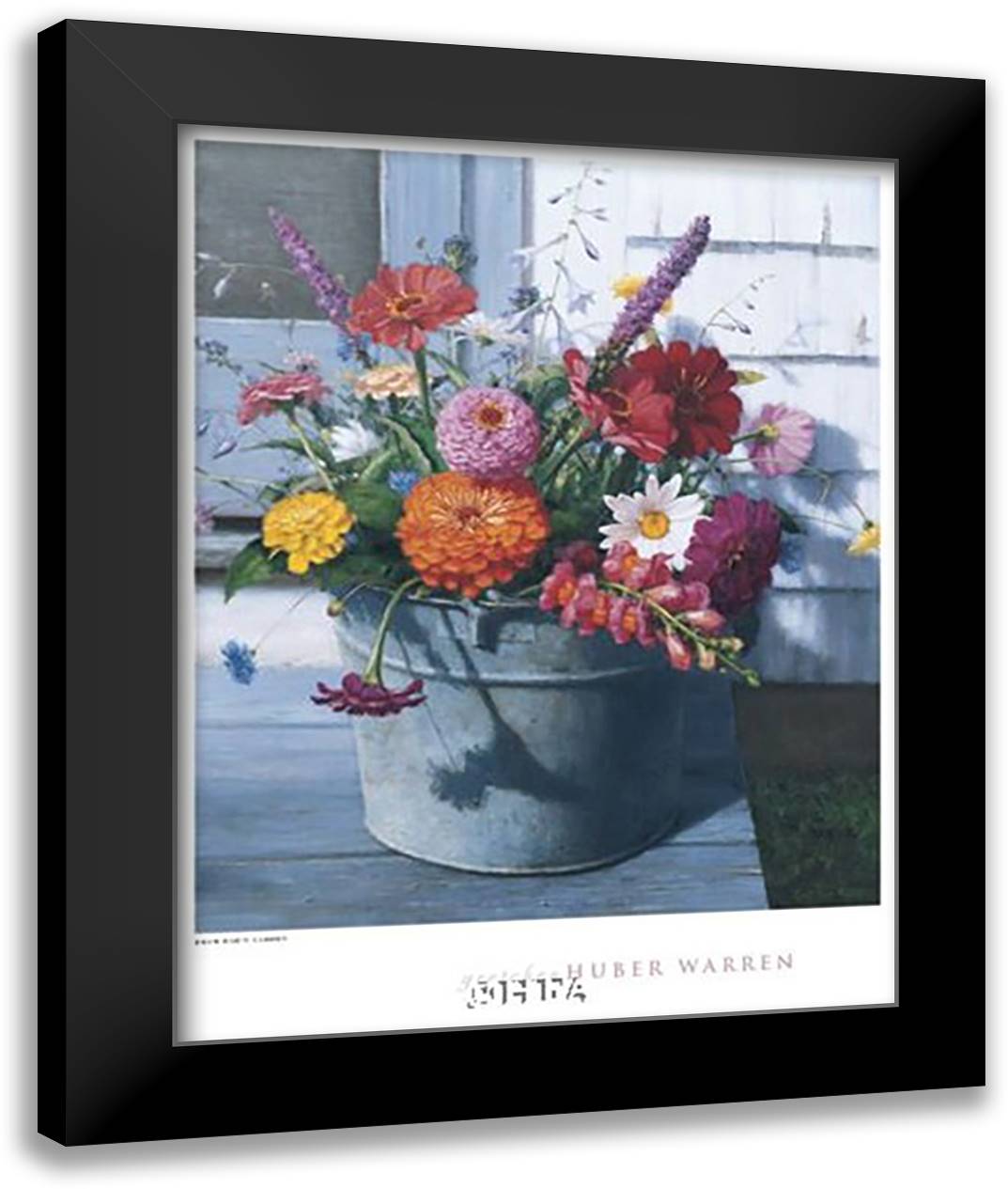 From Dad's Garden 26x32 Black Modern Wood Framed Art Print Poster by Warren, Gretchen Huber