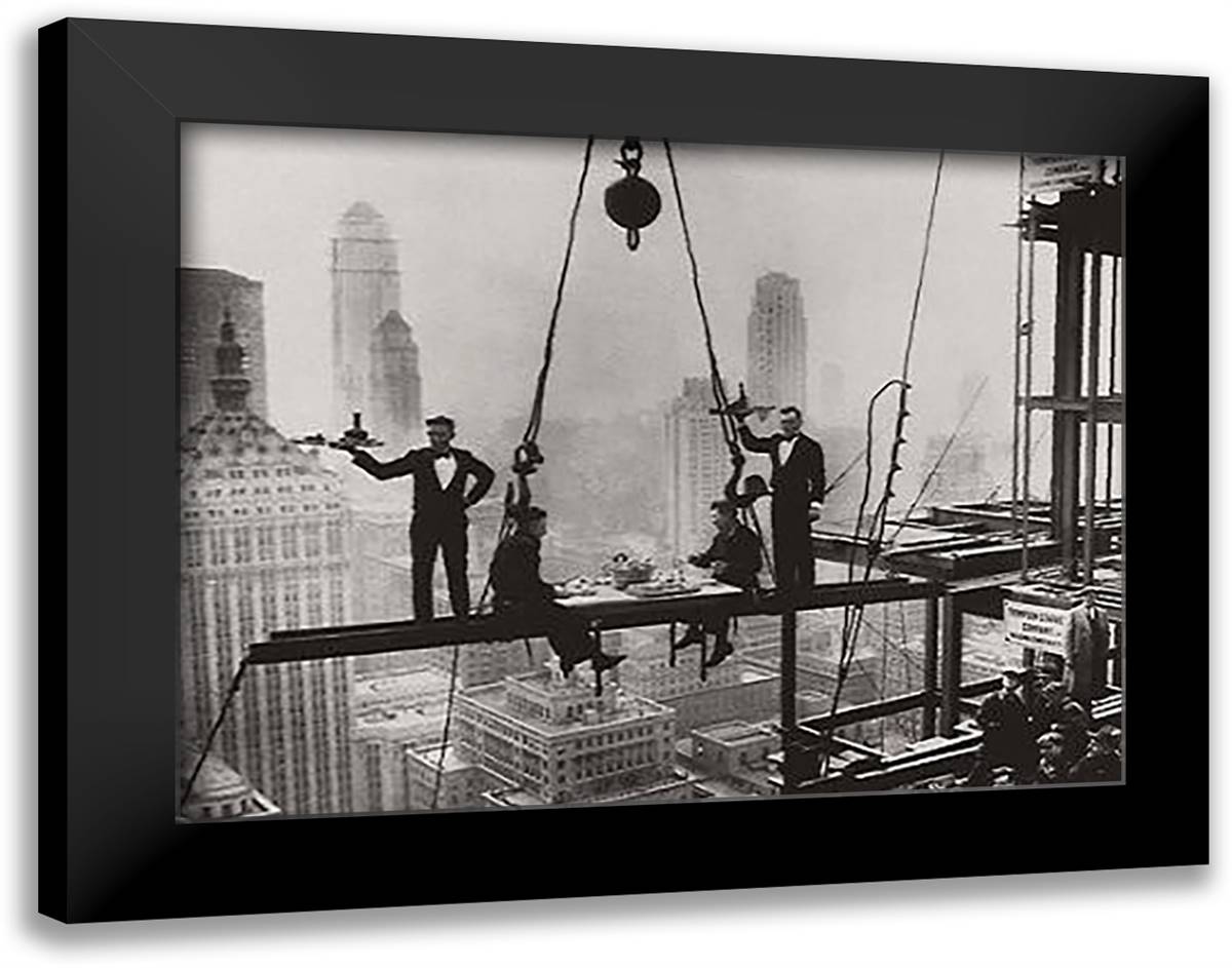 High Life! 36x28 Black Modern Wood Framed Art Print Poster