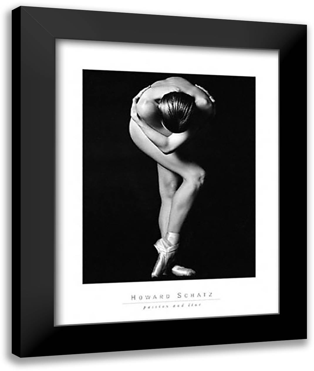 Dance Study TH #1 28x36 Black Modern Wood Framed Art Print Poster by Schatz, Howard