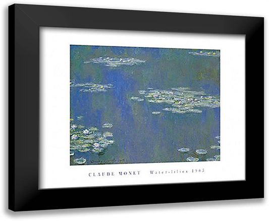Water-lilies 1905 24x20 Black Modern Wood Framed Art Print Poster by Monet, Claude