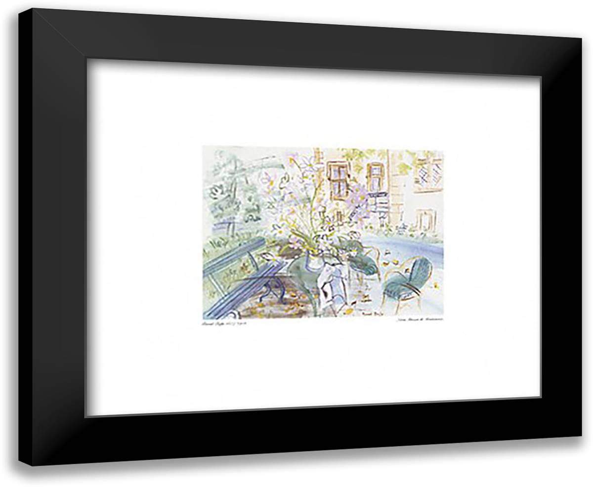 Notre Maison de Montsaunes 24x20 Black Modern Wood Framed Art Print Poster by Dufy, Raoul