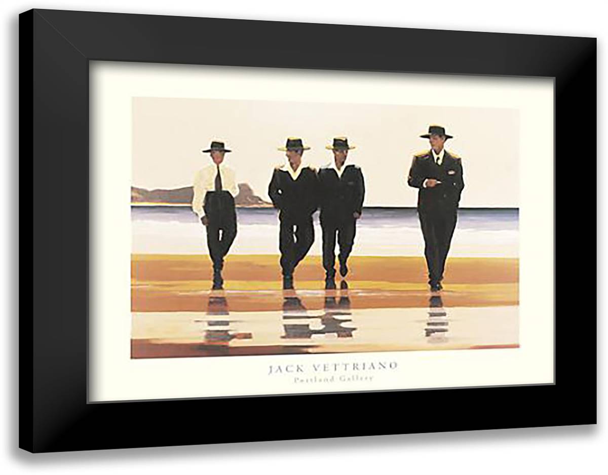 Billy Boys 24x20 Black Modern Wood Framed Art Print Poster by Vettriano, Jack